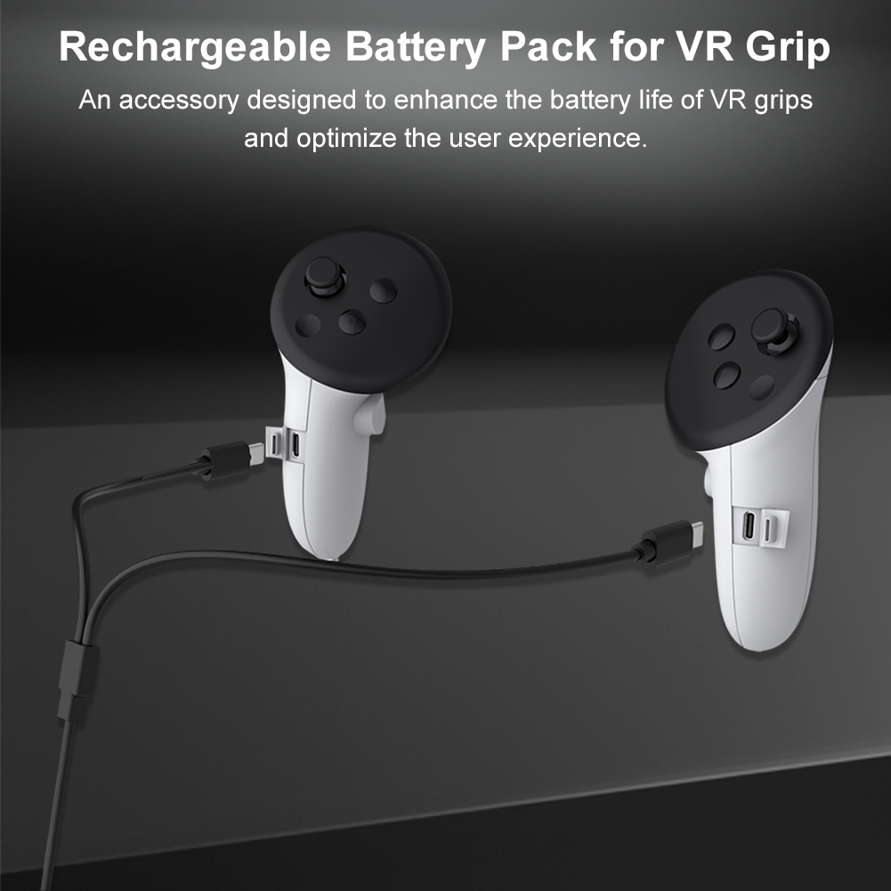 充電式バッテリーカバー 充電グリップカバー メタクエスト 3 - Vr Headset Pc のレビューと価格